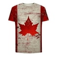 thumbnail image 4 of Nrmvnmi Canadian Flag Shirt Women Men Maple Leaf Canada Day T-Shirt Mothers Day Gifts, 4 of 5