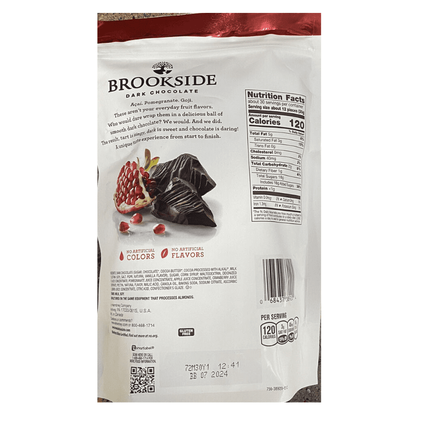 Brookside Dark Chocolate Pomegranate Candy 32 Oz Bag - FREE SHIP