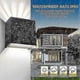thumbnail image 3 of 2 X Wall Light Indoor/outdoor Modern Up Down Design 6 W Led Wall Light Aluminium 3000 K Warm White Waterproof Ip65 Outdoor Lights For Bedroom, Home, H, 3 of 5