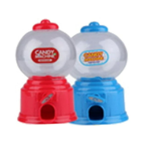 2X Dulces Lindos Mini Candy MACHINE Bubble Gumball Dispenser Coin Bank Kids Toy Multicolor Aleatorio