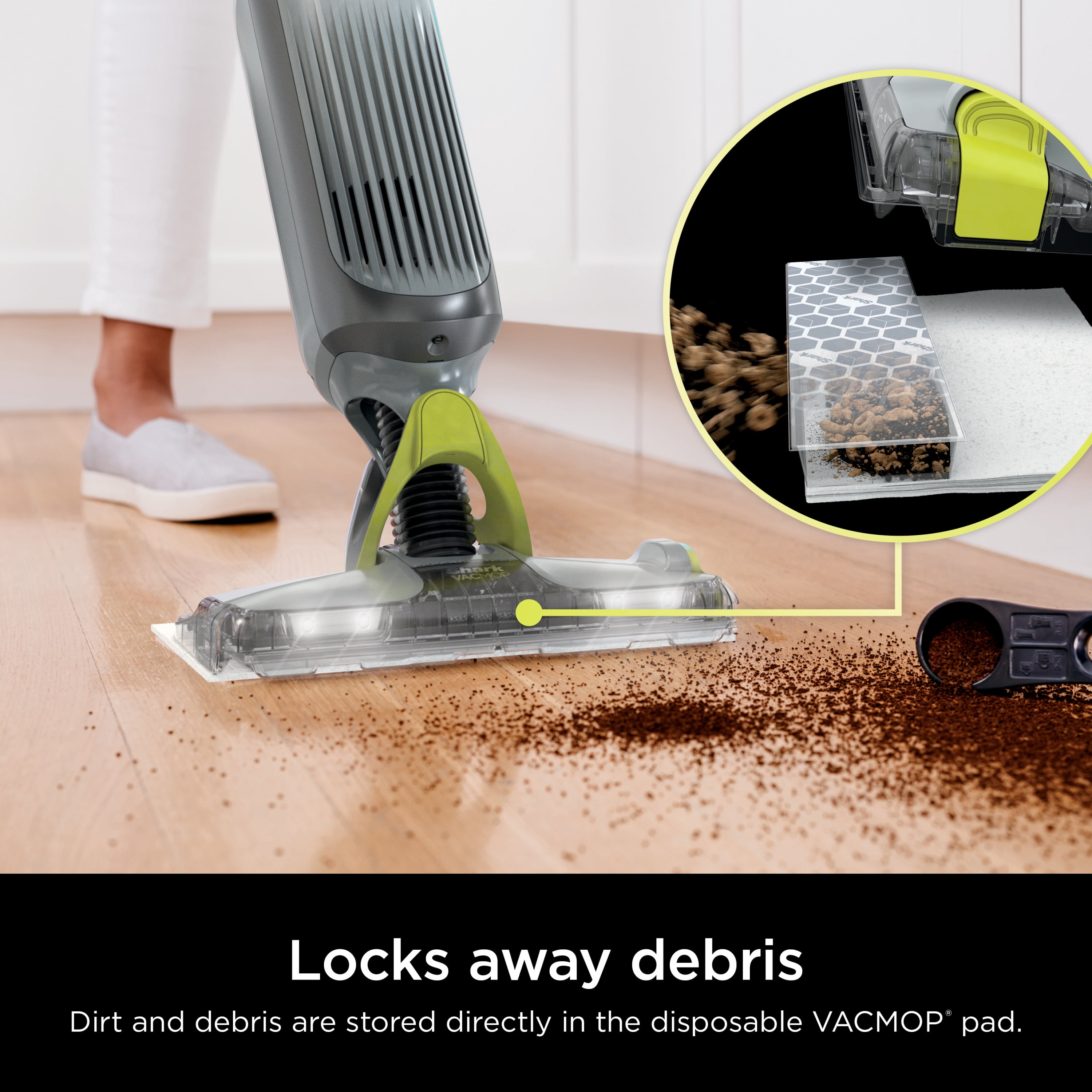 Shark VACMOP Pro Cordless Hard Floor Vacuum Mop with Disposable VACMOP Pad