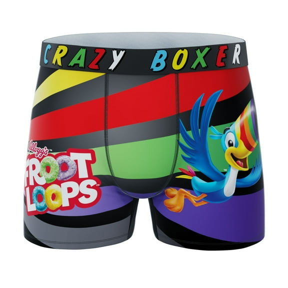 CRAZYBOXER Men's Underwear Kelloggs Lightweight Comfortable Boxer Brief Soft