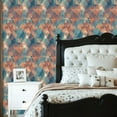 thumbnail image 2 of Peel and Stick Wallpaper 23.6in x 9.8ft Abstract Geometric Bold Color Blocks Stripes Contact Paper Vinyl Waterproof Self Adhesive Wall Paper for Bedroom Shelf Cabinet Renter Friendly, 2 of 8
