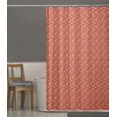 thumbnail image 4 of S4Sassy Orange Palm Leaves Printed Bathroom Curtain Waterproof Shower Drapes-60 x 70 Inch, 4 of 6