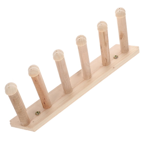LEORX Wooden Khaki Cat Wall Shelf and Steps for Indoor Cat Climbing and Perching