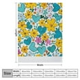 Autua Flowers Hearts Jigsaw Puzzle Soft Fleece Blanket Throw Blanket