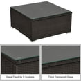 thumbnail image 4 of Topcobe 6 Pieces Outdoor Patio Rattan Sectional Sofa Set with Coffee Table, Modern Patio Furniture Set-Black, 4 of 9