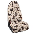 thumbnail image 2 of XYZCANDO Dachshund Paw Prints Car Seat Towel Cover, Compatible with Van Truck Seat, Terry Cloth Car Seat Covers for Cars Vans Easy to Install, 2 of 7