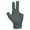 Grey and Left, variant on funtasica 3 Finger Billiard Glove, Pool Cue Glove for Women, Professional Snooker Cue Sports Glove for Playing Training Billiards Fitness Grey and Left