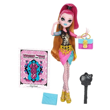 New Scaremester Gigi Grant Doll (Discontinued by manufacturer)Killer accessories include drop earrings, a matching color-block school bag and golden cutout.., By Monster High