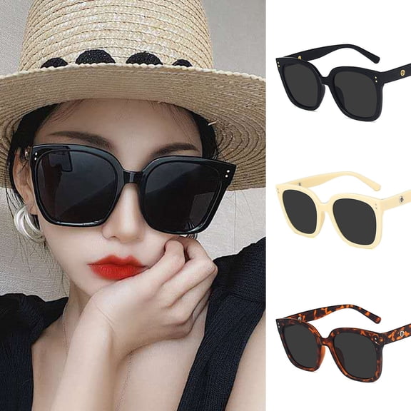 Only Moment Polarized Sunglasses-Womens Polyester Retro Driving Glasses 90’S Vintage Fashion Narrow Square Frame UV400 Protection Black One Size