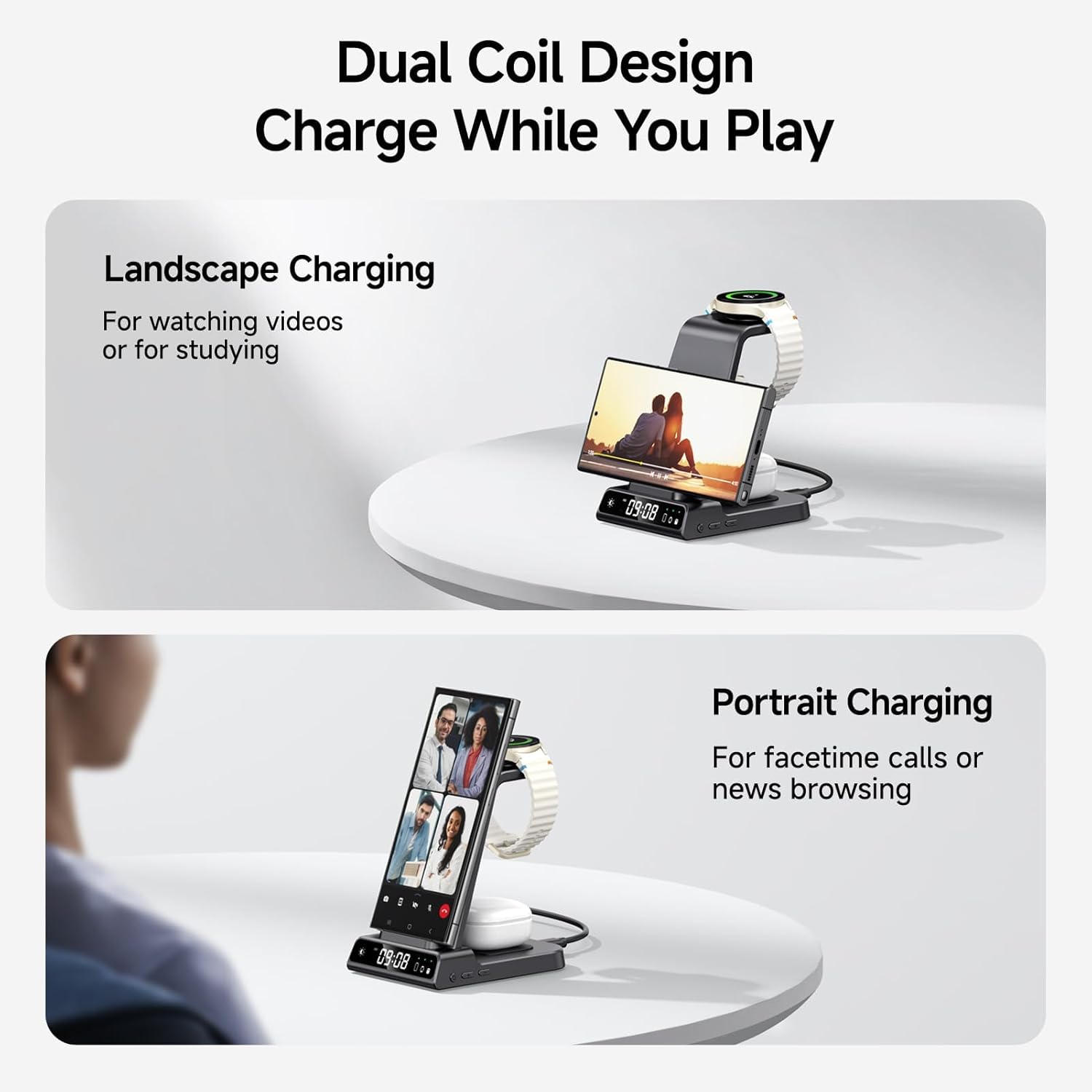 Phelinta 3-in-1 Samsung Wireless Charging Station photo 7