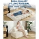 thumbnail image 4 of Folding sofa cama: convertible sleeper chair con pillow, foldable mattress foam couch para small - space sala de estar (beige), 4 of 7