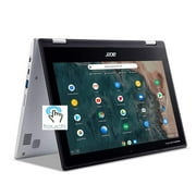 Acer Chromebook Spin 311 2-In-1 11.6" Touchscreen Laptop Computer, Celeron N4020, 4GB LPDDR4 RAM, 32GB eMMC, Webcam, Type-C, Silver, Online Class Ready, Chrome OS, 3-in-1 Stylus 64GB Flash Drive