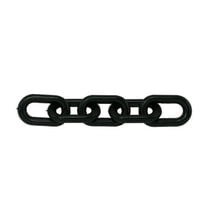 Black Plastic Chain 1.5 Inch (6mm) 50 Feet