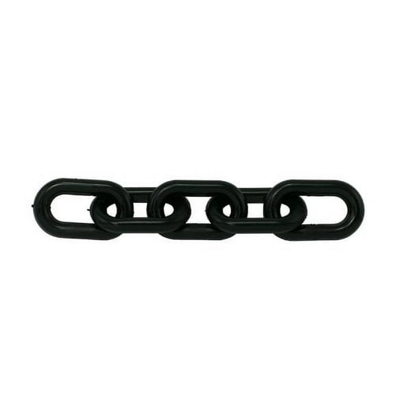 Black Plastic Chain 1.5 Inch (6mm) 50 Feet