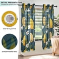 thumbnail image 3 of Yayeee Window Curtains Set of 2 for Living Room Light Filtering 63"x42", Green Lemons, 3 of 7