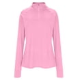 thumbnail image 4 of V Cuello 3/4 Manga Tops para las Mujeres Camisas de Entrenamiento con Protección Solar, Camisetas de Moda Primavera Verano Blusas de Túnica para Uso Diario, 4 of 8