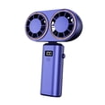 thumbnail image 2 of Ventilador de escritorio ventilador portátil portátil salidas dobles inalámbricas versátiles digitales ventilador de ventilador personal ventilador de azul, 2 of 8