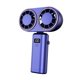 thumbnail image 2 of Ventilador portátil con dos cabezales, potente flujo de aire, pantalla digital, ideal para acampar. azul, 2 of 9
