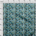 thumbnail image 3 of oneOone Cotton Flex Teal Blue Fabric Video Game Diy Clothing Quilting Fabric Print Fabric By Yard 40 Inch Wide, 3 of 6