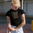 thumbnail image 2 of Blah, Blah, Blah, Go Workout, Funny Gym or Work Out Excuse Quote Merch Gift, Black T-Shirt, Large, 2 of 5