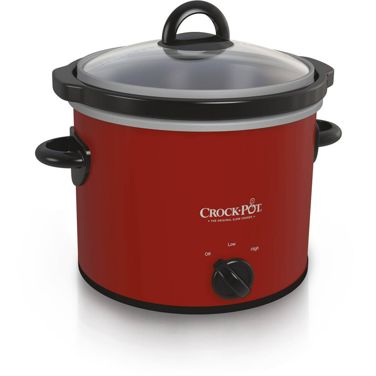 Crock-Pot SCCPVL600-R Cook' N Carry 6-Quart Oval Portable Slow Cooker - Red