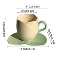 thumbnail image 2 of Kyusrd Ceramic Coffee Cup And Saucer Set Home Restaurant Tea Cup Flower Tea Cup, 2 of 5
