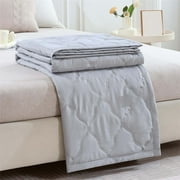 GFHFHITJ Quilts Queen Size,Skin-Friendly Plain Printed Washed Cotton Summer Quilt Ventilation Quilt