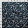thumbnail image 4 of oneOone Polyester Spandex Blue Fabric Conversational Print Fabric For Sewing Printed Craft Fabric By The Yard 56 Inch Wide, 4 of 4
