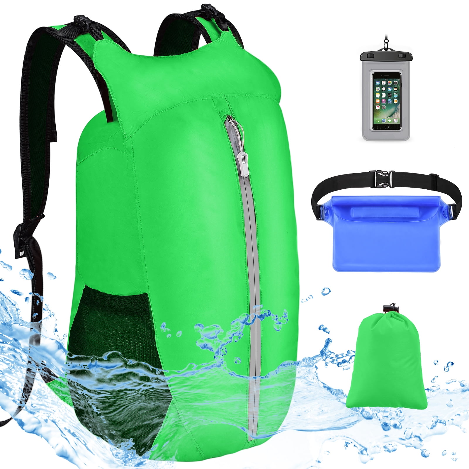 DryBag Waterproof Wet Dry Bag Backpack Universal Cell Phone Pouch Storage Bag Water Proof Case IPX8 10L/20L/40L Floating Dry Sack for Kayaking Beach Boating Sailing Swimming Hiking Camping Outdoor 
