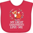 thumbnail image 3 of Inktastic My Great Grandparents Love Me Granddaughter Girls Baby Bib, 3 of 4