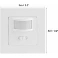 thumbnail image 2 of Motion Sensor Switch Detector AC 110V-240V Passive Infrared Sensor Universal Infrared Sensor Intelligent Occupancy Control Wall Switch, 2 of 5