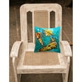 thumbnail image 2 of Carolines Treasures MW1139PW1414 Crab Beam of Light Canvas Fabric Decorative Pillow  14Hx14W multicolor, 2 of 4