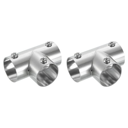 2 Pack 3-Way Pipe Fitting Connector Fit 1" OD Pipe