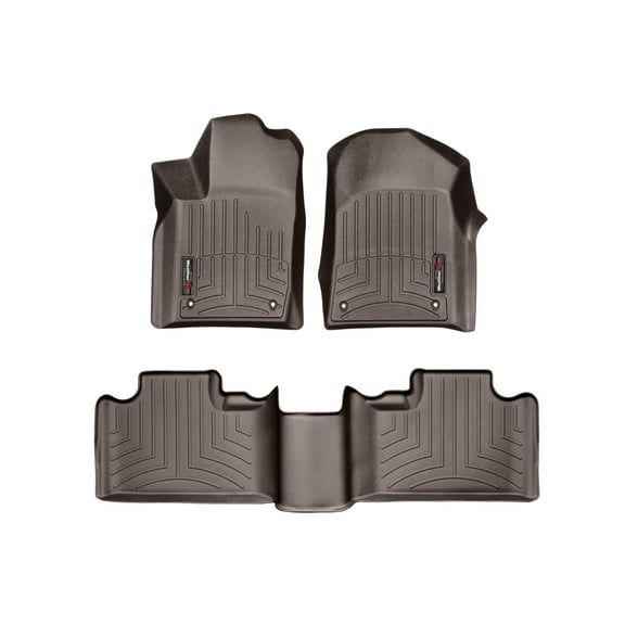 WeatherTech Custom Fit FloorLiners compatible with 2015-2015 Jeep Grand Cherokee - 1st & 2nd Row, Cocoa