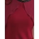 thumbnail image 5 of Vestido de invitada de boda para mujer INSPIRE CHIC con cuentas, cuello redondo, vestido de cóctel de gasa con capa, talla XL, burdeos, 5 of 6