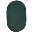 thumbnail image 1 of Indoor/Outdoor Solid Green Area Rug, Braided Textured Design, 4Ft. X 6Ft. Oval Reversible Carpet, 1 of 2