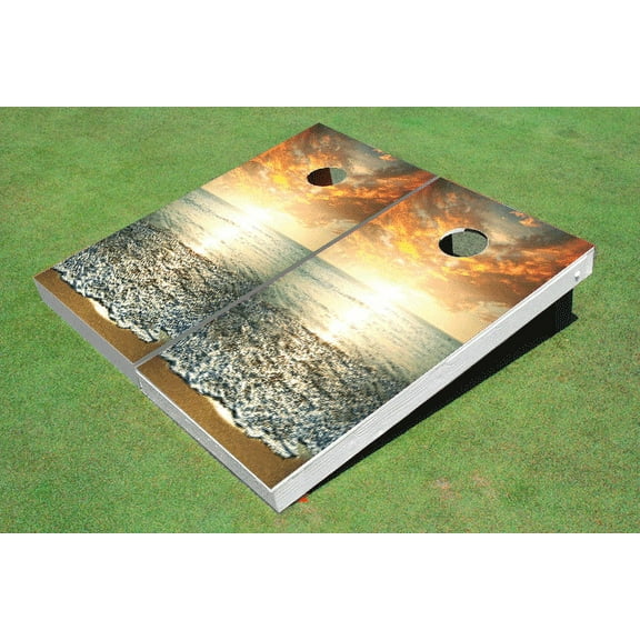 Sunset Themed Cornhole Boards