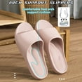 thumbnail image 5 of House Slippers for Women Men with Arch Support Slides Sandals Thick Soft Sole Cushion Slip on Bathroom Shower Shoes Pink Size 5.5, 5 of 8