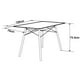 thumbnail image 5 of Mesa Comedor Eames Mundo In Rectangular de Cristal Mundo In Eames, 5 of 7