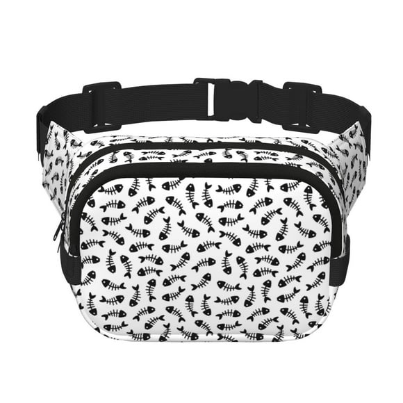 Gaeub Fish Bone print Collapsible Cooler Bag Insulated,Leakproof Food Bag for Hot or Cold Food Delivery,Travel Insulated Bag, or Beach Cooler Bags