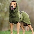 thumbnail image 3 of Guardoinrt Soft And Convenient Dog Drying Coat Quick Drying And Absorbent Machine Washable Dog Bath Towel ArmyGreen+5XL 1Set, 3 of 6
