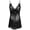 Black, variant on Babydoll Lingerie for Women Lace Bodysuit With Panty Sheer Bow Floral Womens Nightgown