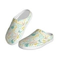 thumbnail image 2 of Daiia Funny Chicken Print Women’s Fuzzy Slippers Memory Foam Lightweight House Shoes Cozy Loafer Flannel House Shoes-39/40, 2 of 7