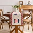 thumbnail image 4 of Yhmxh Memorial Day Patriotic 4th of July Table Runner, 13x72 Inch Red Blue White America Table Decor, Independence Day Kitchen Dining Tabletop Runners for Home Indoor Farmhouse Decoration, 4 of 6