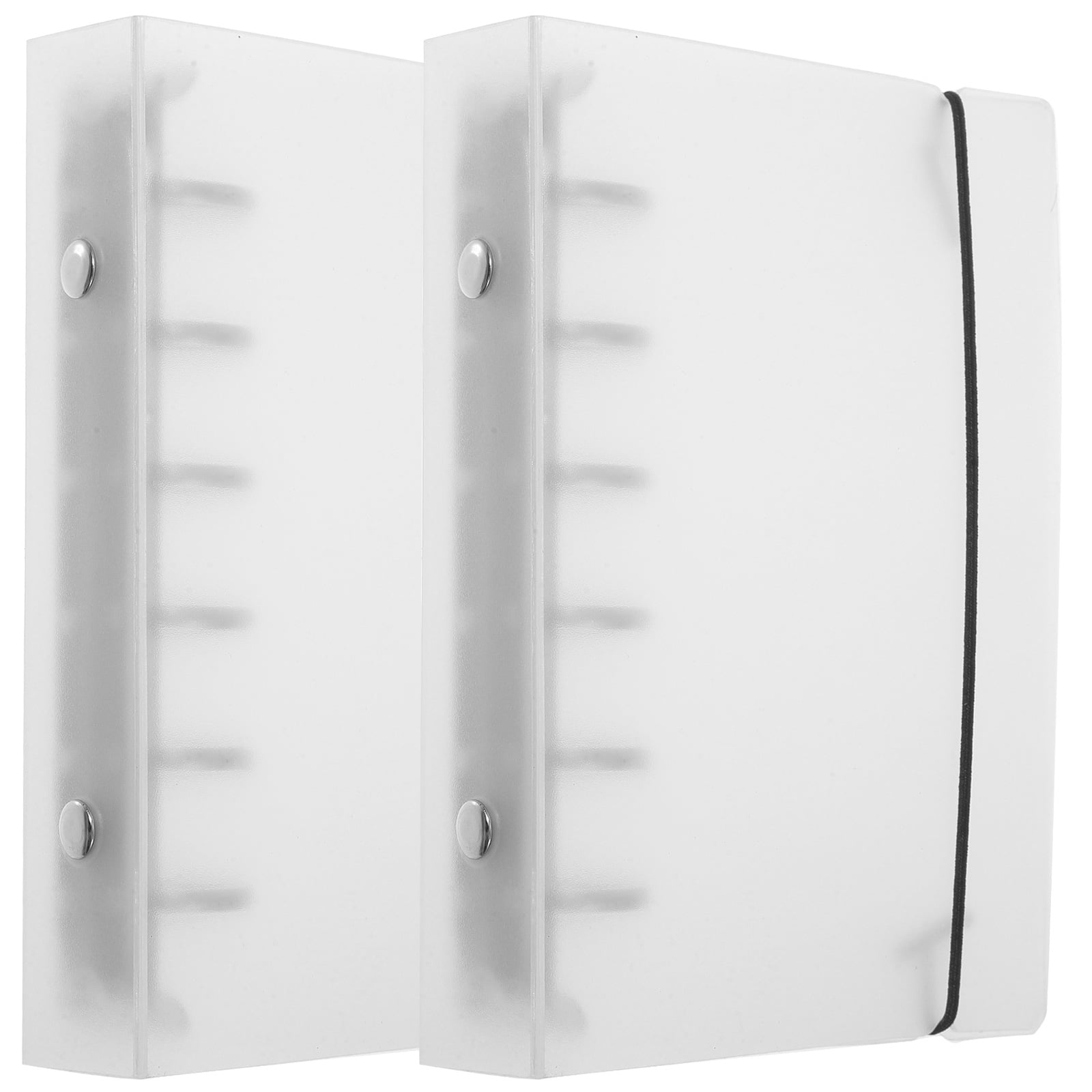 IFANLANDOR 2Pcs Binder Folder White PP Clear Binder for General Users Home Use