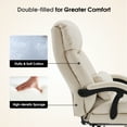 thumbnail image 5 of BarberPub Facial Beauty Chair, Faux Leather Tattoo Salon Spa Chair Bed for Esthetician Office 3571 Beige, 5 of 9