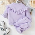 thumbnail image 5 of Caqnni Girl Outfits Girl Clothes Long Sleeve Tops Casual Pants Set Girl Clothing Fall Winter Outfit Toddler Gift 3 6 12 18 24 Months 2T 3T Outfits,2-3 Years, 5 of 7