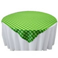 thumbnail image 3 of LA Linen Polyester Gingham Checkered 72 by 72-Inch Square Tablecloth, Hunter Green and White, 3 of 7